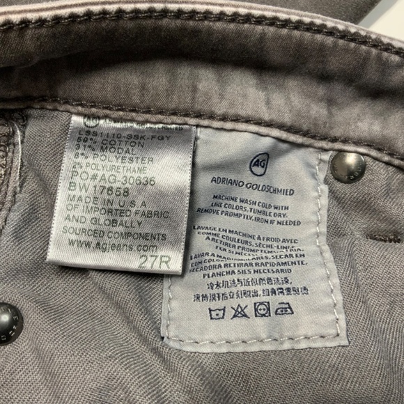 AG ADRIANO GOLDSCHMIED The Stilt Cigarette Leg Super Soft Skinny Jeans Sz 27R - Picture 9 of 11